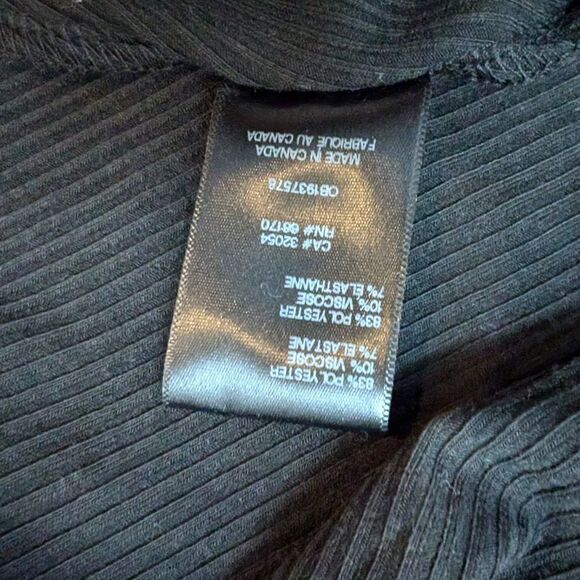 Silence + Noise black Off-The-Shoulder rib knit A-line Maxi Dress size L, NWOT - Picture 5 of 10